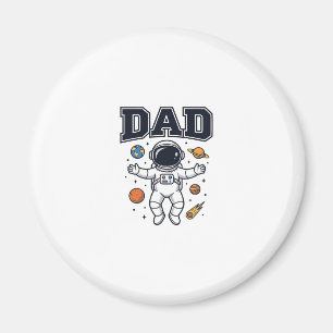 Aimant Conception de T-shirt Vector Space Astronaute Papa
