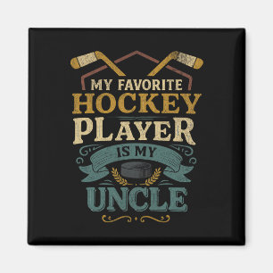 Aimant Conception de Tante de Hockey Mon Joueur Préféré C