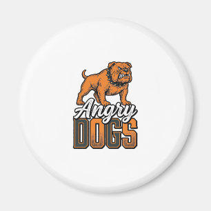 Aimant Conception de typographie Bulldog vintage Angry Do