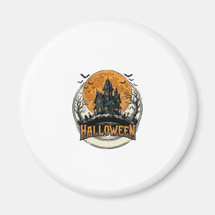 Aimant Conception de vecteur de maison hantée Halloween v