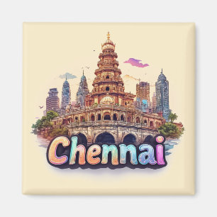 Aimant Conception de voyage à Chennai, Inde 🇮🇳