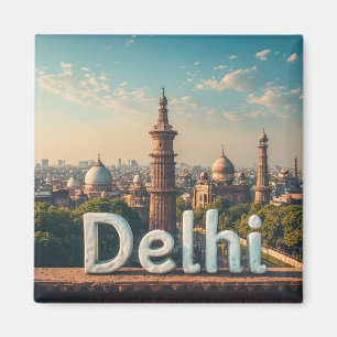 Aimant Conception de voyage Delhi Inde 🗺️
