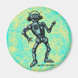 Aimant Conception drôle d'aimant de robot de musique