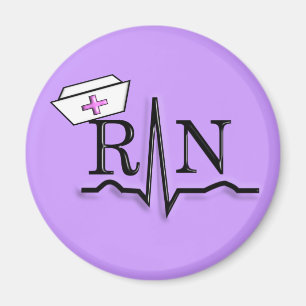 Aimant Conception du Casquette d'infirmière de la RN QRS
