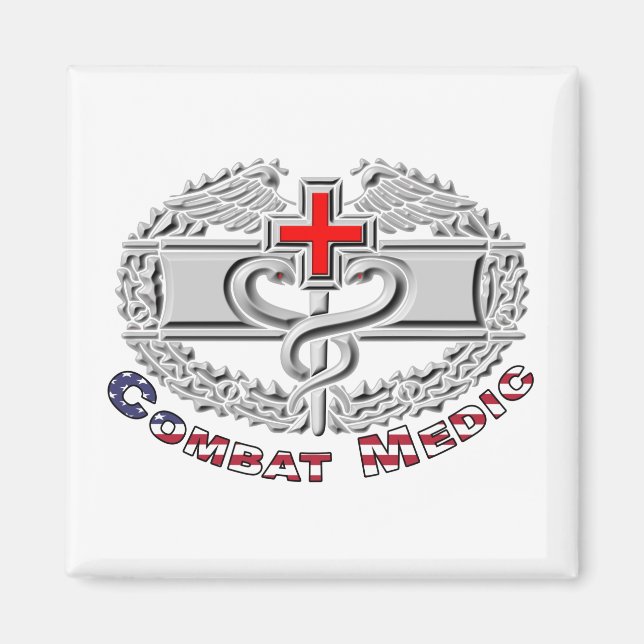 Aimant Conception d'un insigne de médaille de combat spéc (Devant)