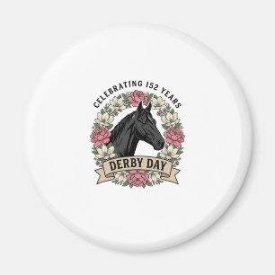 Aimant Conception Graphique Cheval de Feu Gravure Vintage
