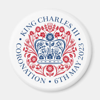 Aimant Conception officielle du couronnement du roi Charl