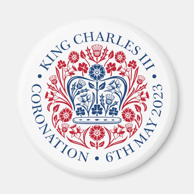 Aimant Conception officielle du couronnement du roi Charl (Devant)