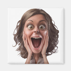 Aimant Conception surprenante de la réaction faciale