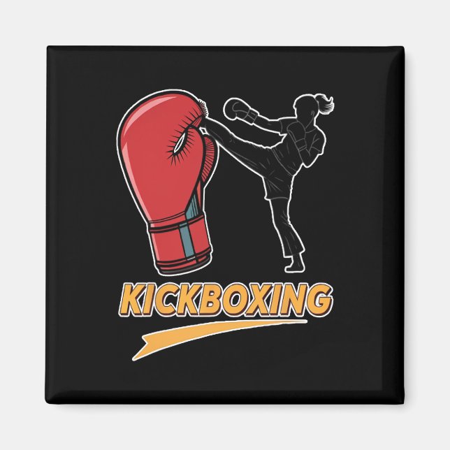 Aimant Conception unique de gant de boxe de kickboxing (Devant)