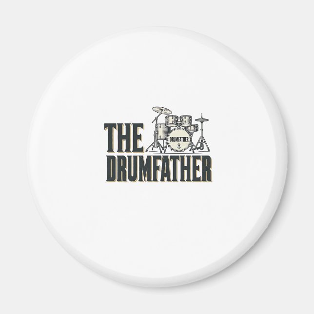 Aimant Conception vectorielle de citation de batteur Drum (Devant)