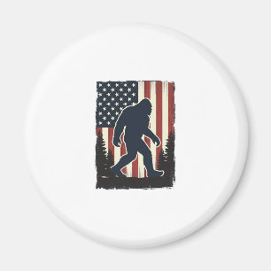 Aimant Conception vectorielle de forêt de drapeau américa