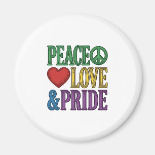 Aimant Conception vectorielle de gravure vintage Peace Lo