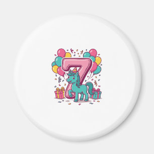 Aimant Conception vectorielle de poney mignon pour la fêt