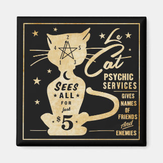 Aimant Conception vintage de la vente Fortune - Le Cat