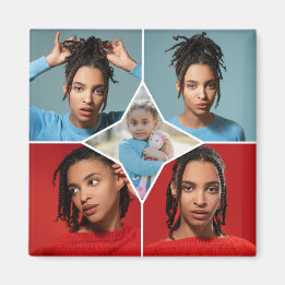 Aimant Concevez Votre Propre Collage de 5 Photos