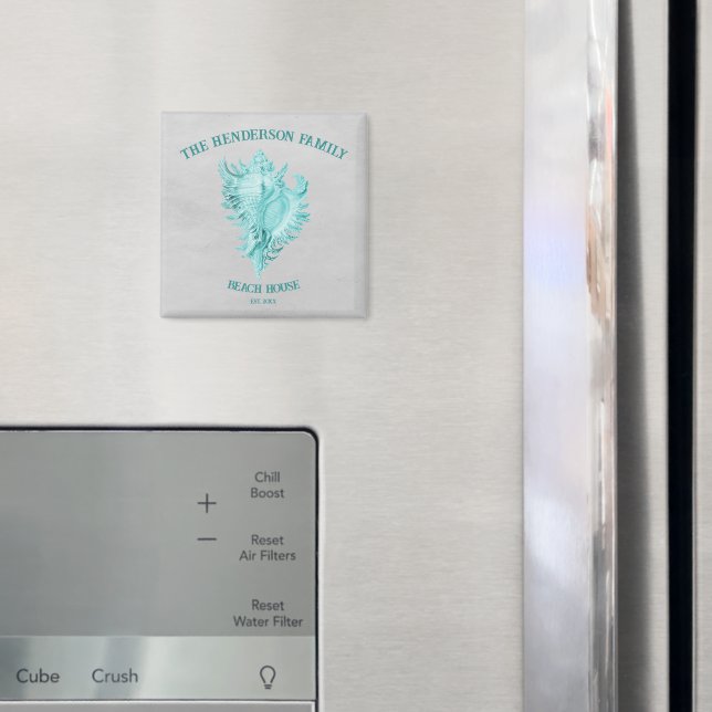 Aimant conch turquoise (In situ (réfrigérateur))