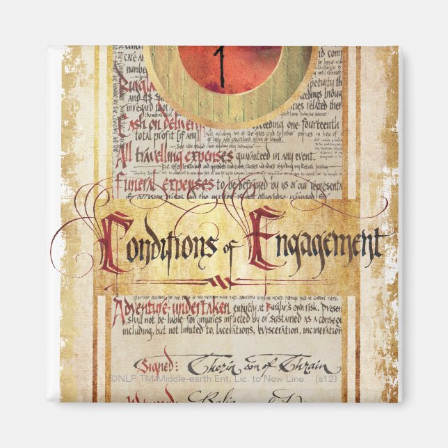 Aimant Conditions du Fiançailles (Devant)