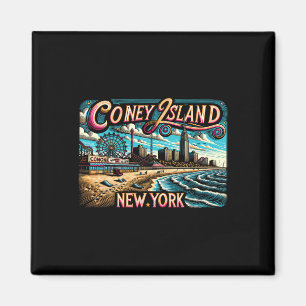 Aimant Coney Island New York Travel Summer Family Vacatio