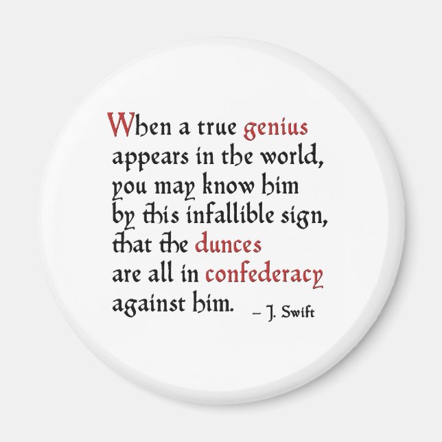 Aimant Confédération des Dunces (Devant)