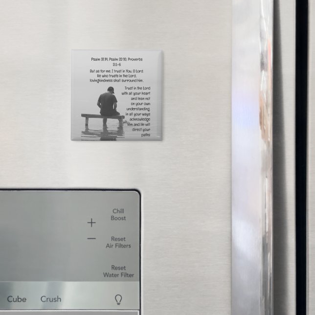 Aimant Confiance Dans Le Seigneur Ravissant L'Application (In situ (réfrigérateur))