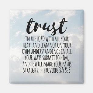 Aimant Confiance dans les proverbes du Seigneur 3:5-6