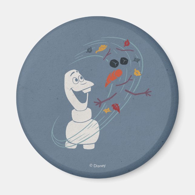 Aimant Congelé 2 : Olaf Et Le Vent (Devant)