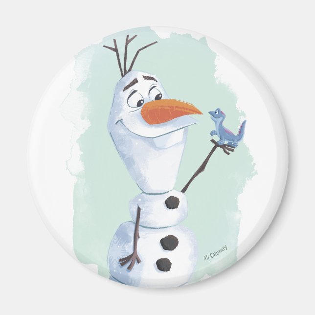 Aimant Congelé 2 : Olaf | La Nature est magique (Devant)