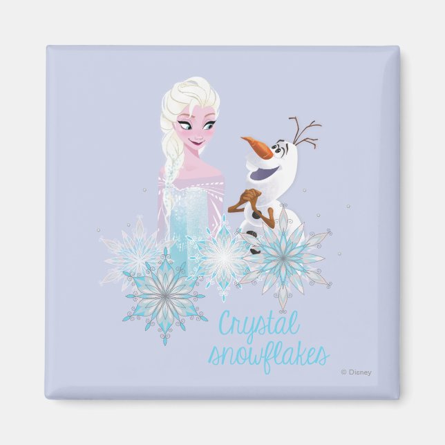 Aimant Congelé | Elsa et Olaf (Devant)