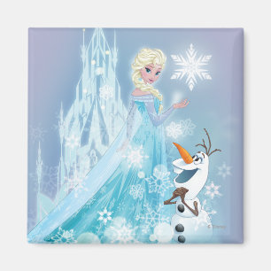Aimant Congelé Elsa et Olaf - Icy Glow