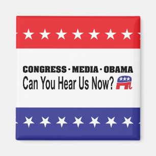 Aimant Congrès Média Obama Pouvez-Vous Nous Entendre Main