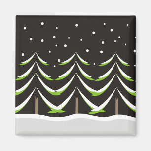 Aimant Conifères en hiver