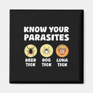 Aimant Connaissez vos Parasites Anti-Trump amusant meme R