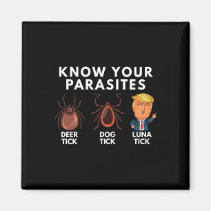Aimant Connaissez Vos Parasites Deer Tick Dog Tick Luna T