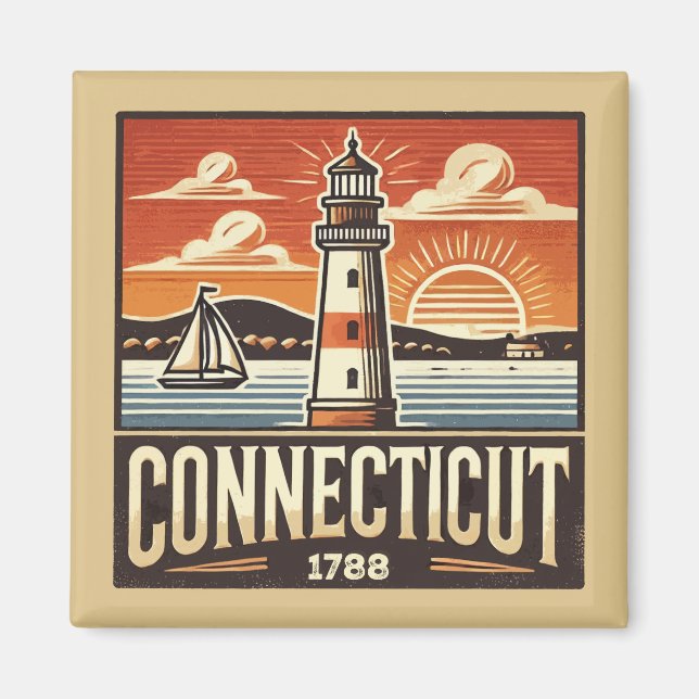Aimant Connecticut (Devant)