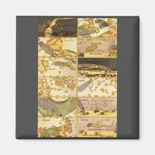 Aimant Constellations Vintage, Astronomie Antique & Étoil