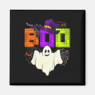 Aimant Construction de briques Boo Halloween Ghost Witch
