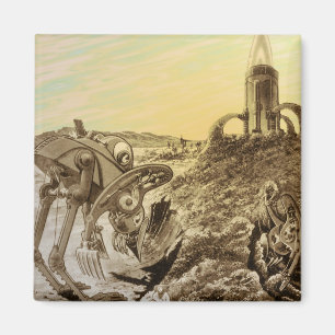 Aimant Construction de planètes d'aliens de science-ficti