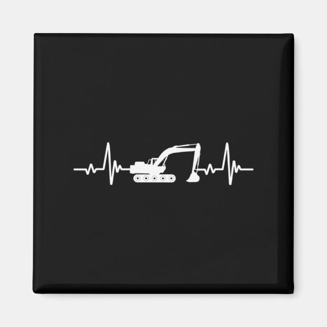 Aimant Construction Heart Valentines Day Construcion Site (Devant)