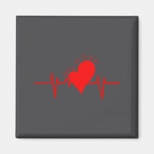 Aimant Continuez à cocher ! Battement de cœur ECG Vache S