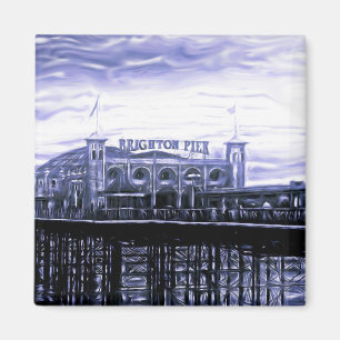 Aimant Contraste Brighton Pier peinture numérique