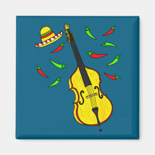 Aimant Contrebassiste mexicain de la fête du cinq mai