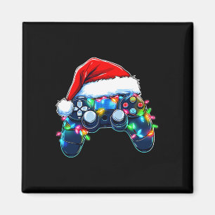 Aimant Contrôleur de jeu vidéo chapeau de Noël Santa Game