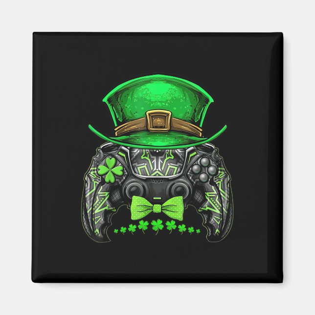 Aimant Contrôleur de jeu vidéo Irish Gamer Boys St patric (Devant)