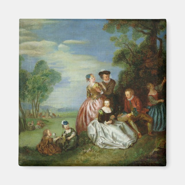Aimant Conversation dans un parc (Devant)