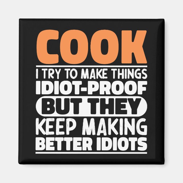 Aimant Cook J'Essaie De Faire Des Choses Drôle Drôle Sayi (Devant)