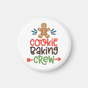 Aimant Cookie baking crew christmas