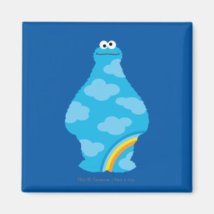 Aimant Cookie Monster Arcs-en-ciel