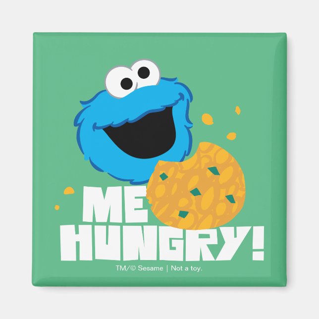 Aimant Cookie Monster | Moi qui ai faim ! (Devant)