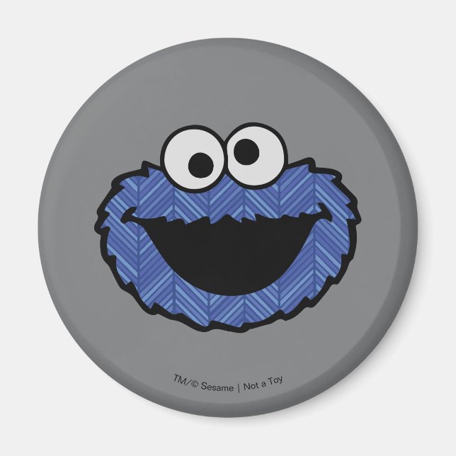 Aimant Cookie Monster | Retour arrière des années 80 (Devant)